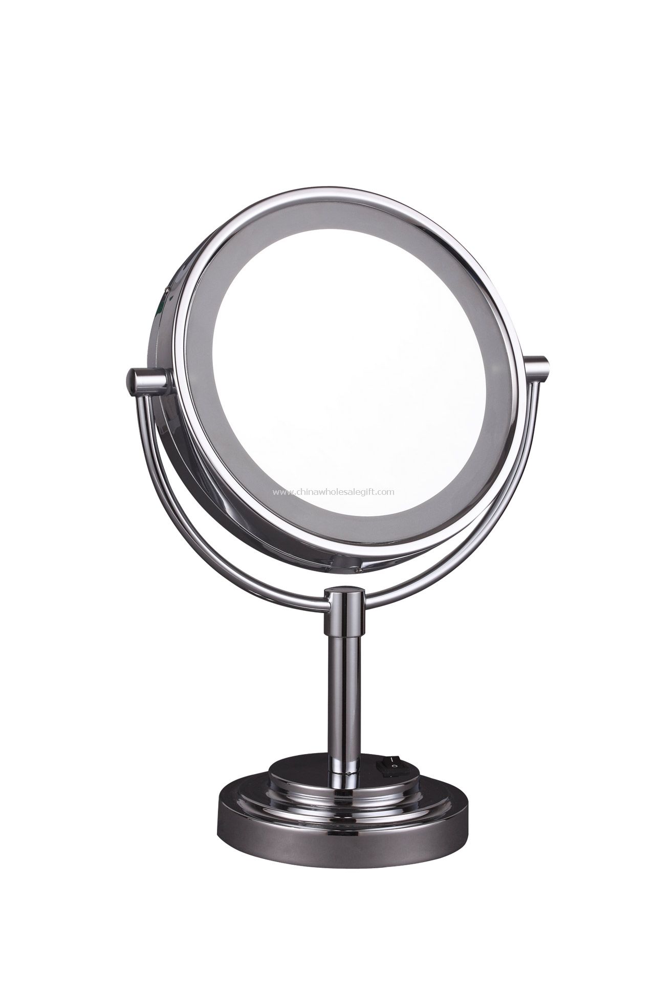 Desk mirror with led light