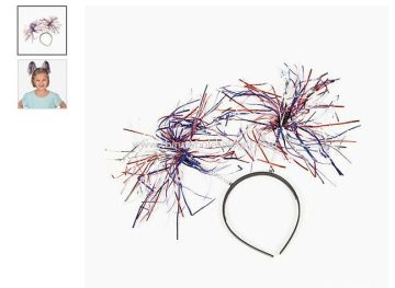 Patriotic Tinsel Headbopper