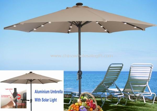 UMBRELLA WITH SOLAR LIGHT