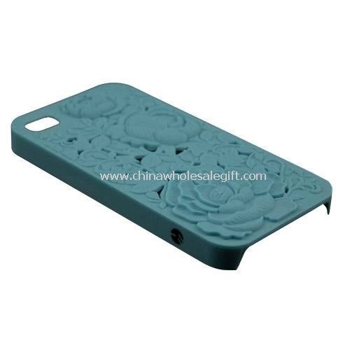 3D Sculpture Design Rose Flower Plastic Case For iPhone4 4S