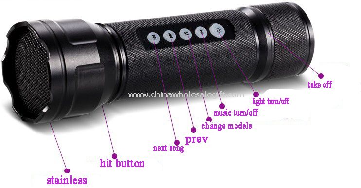 MP3 Music Car Light creek cree Flashlight