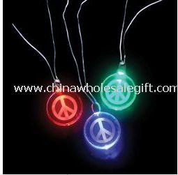 Flashing logo necklace