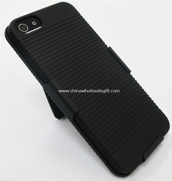iPhone5 Belt Clip Slider with Kick Stand Holder Hard Case