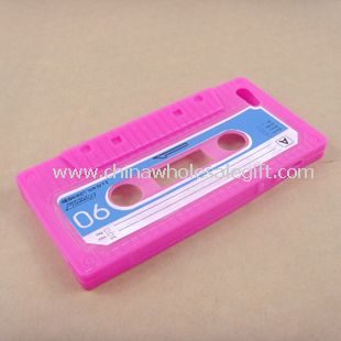 iPhone5 cassete silicon rubber case
