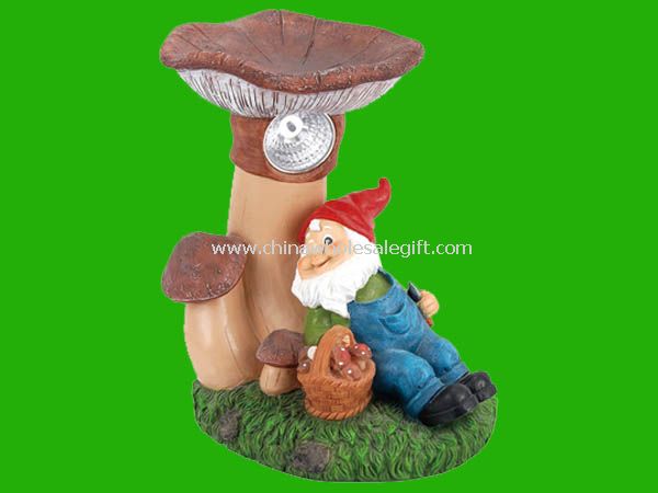 solar poly-resin figurines Light