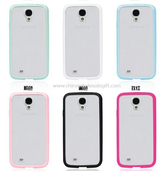 Plastic PC TPU Frame Bumper Dual Colors Hard Case For Samsung Galaxy S4