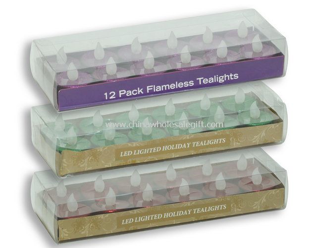 12 packs flameless tealight