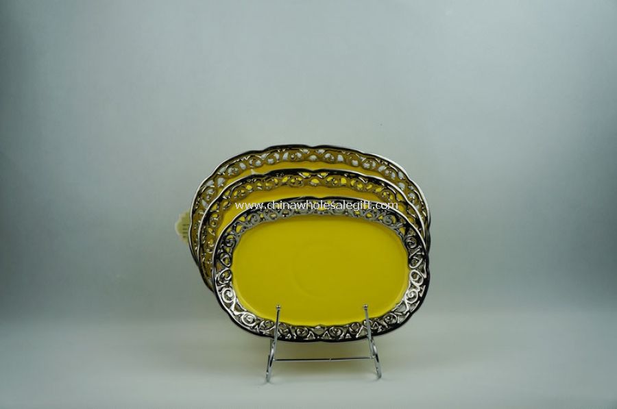 3PCS Ceramic Fruit Bowl