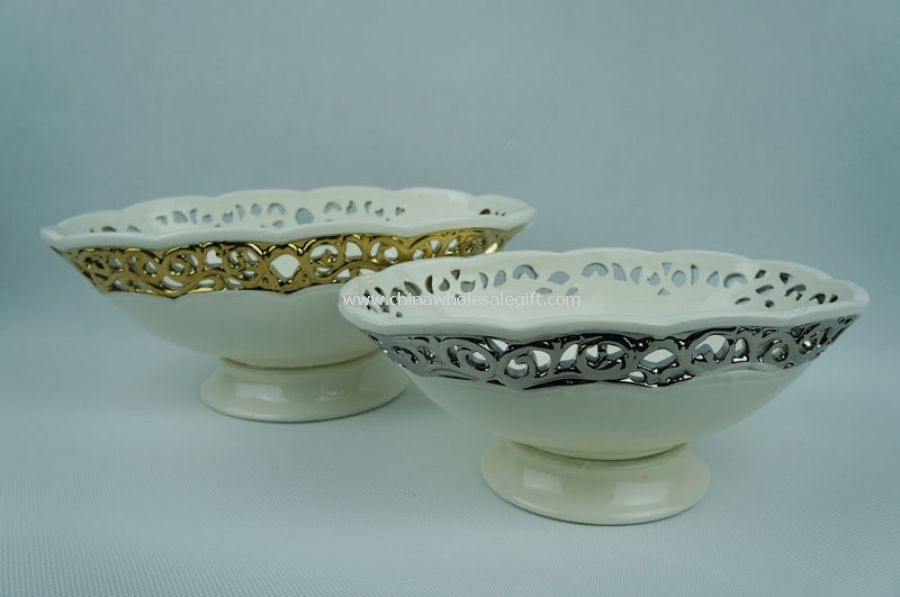 Ceramic Footed Bowl