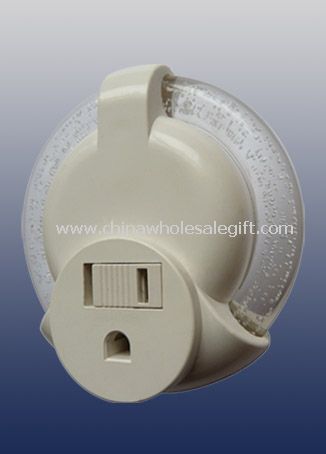 LED Night Light With Grounded Outlet