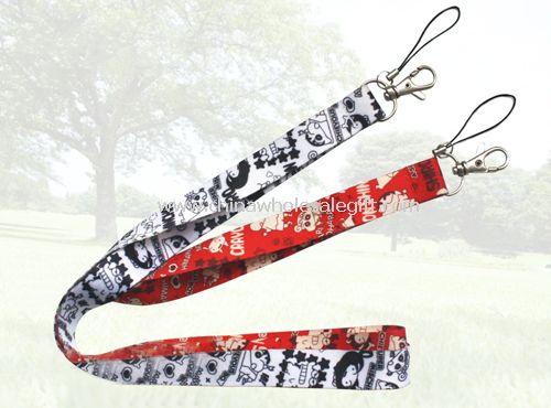 Heat-transferred printing lanyard