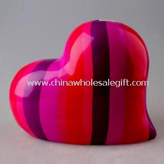 Heart Design Ceramic Gift Money Box