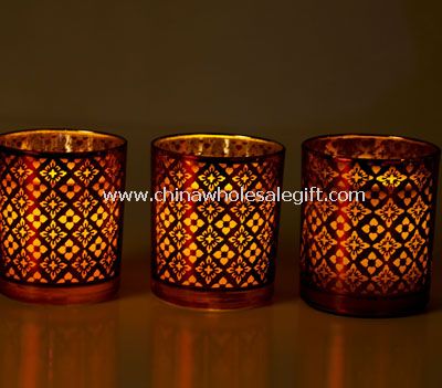 LED glass jar light