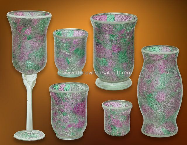 LED Mosaic Glass Candle