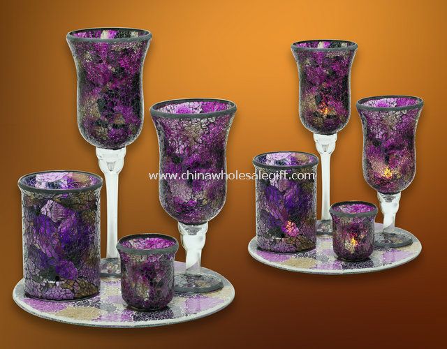 Mosaic Glass Candle