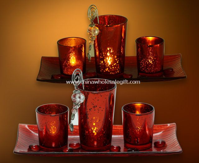 Mosaic Glass Candle