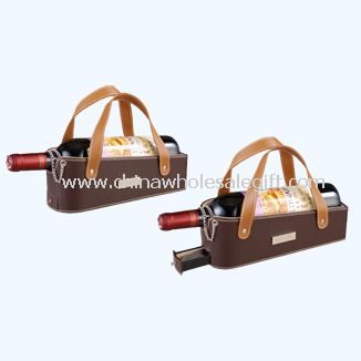 Wine leather rack