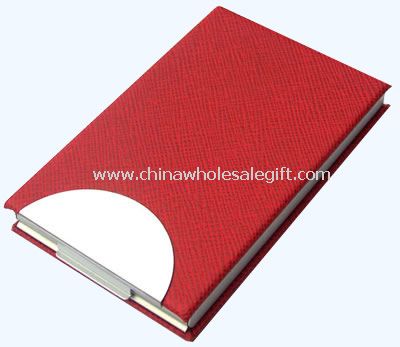 Red PVC Name card holder