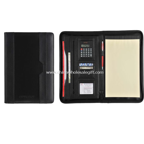 PU leather A4 portfolio