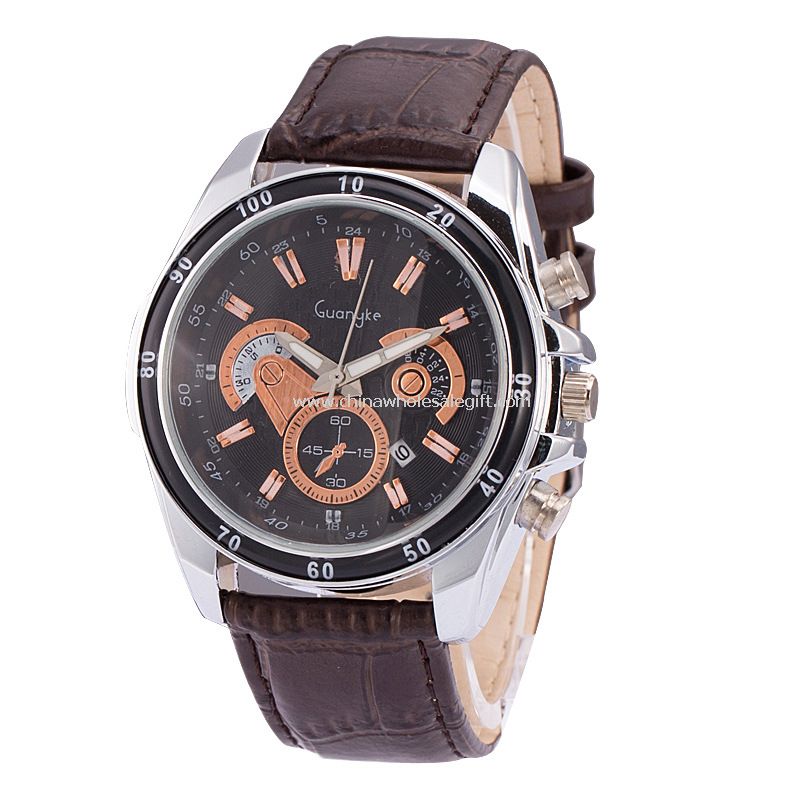 Classic leather band Quartz watch