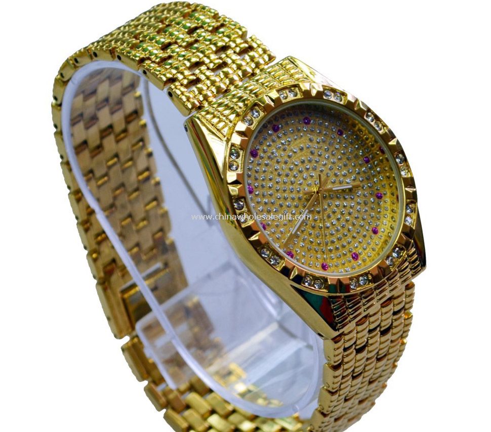 Golden Quartz watch