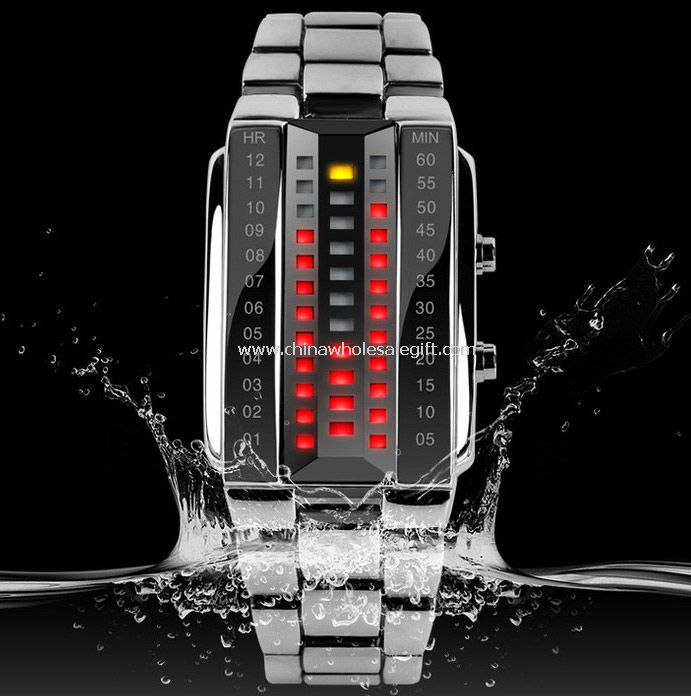 Waterproof led watch