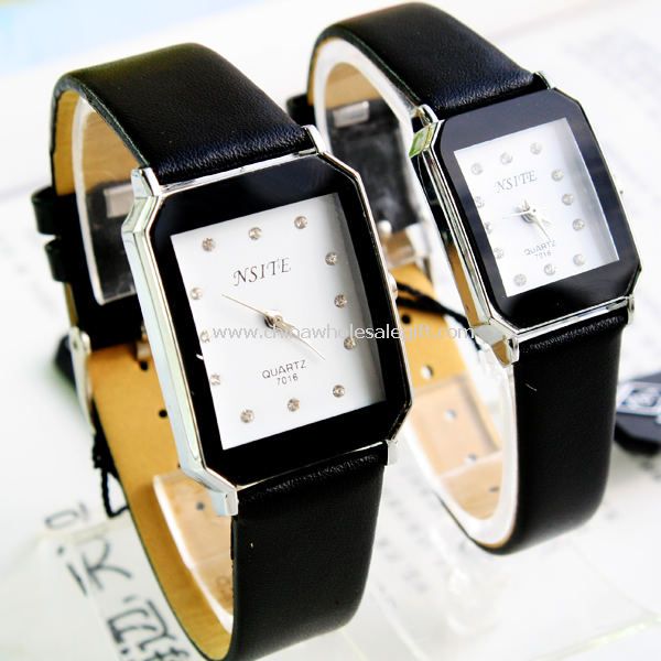 Leather band lover watches