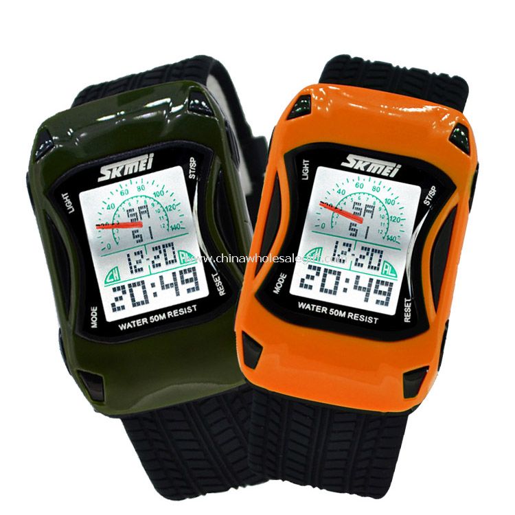 Child car shape watch