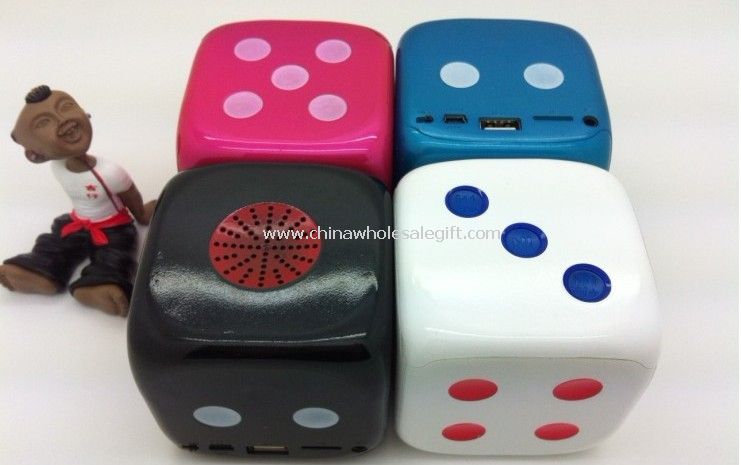 Dice Shape Digital Music Box Player Speaker