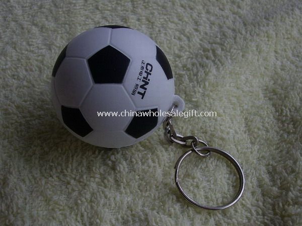 Keychain football stress ball