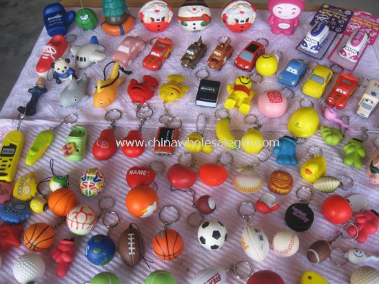 Keychain stress balls
