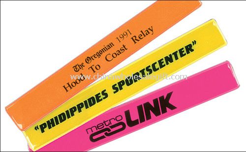 Logo printed Reflective slap wrap