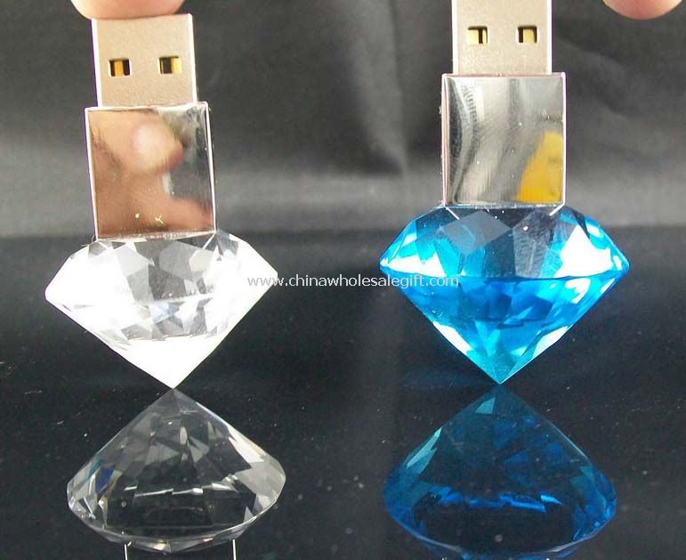 LED Light Crystal USB Flash Drive
