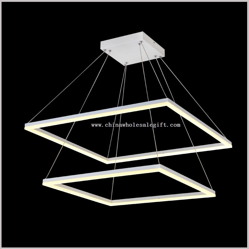 2 square  pendant light