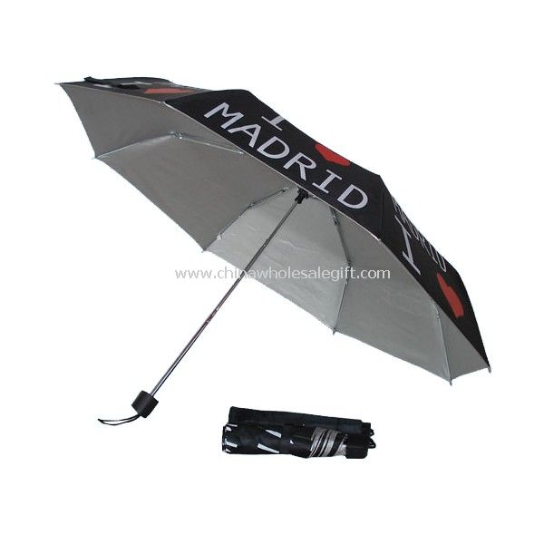 Logo Printed 3 fold umbrella