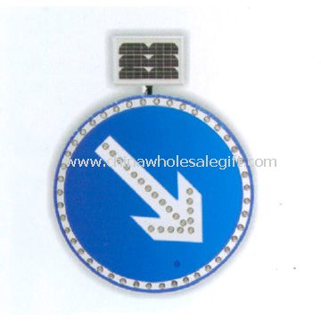 Solar traffice sign