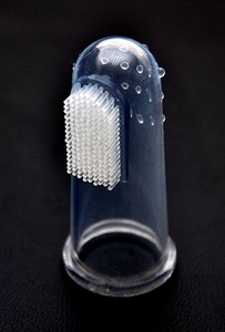 Silicone baby toothbrush