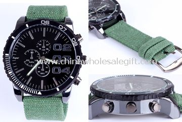 Canvas Leather Watch