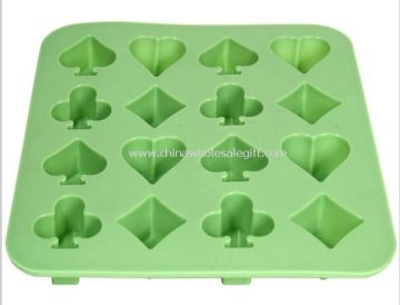 Poker ice cube tray