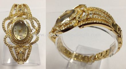 Crystal bracelet watch