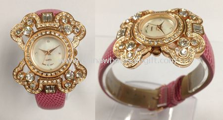Clear Crystal Lady Watch