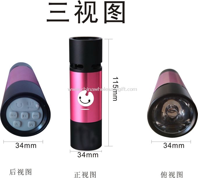 Mini-subwoofer speakers with LED Light