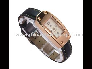 Women PU leather watch