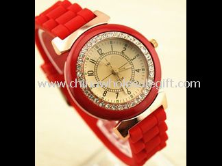 Lady Crystal Silicon Watch