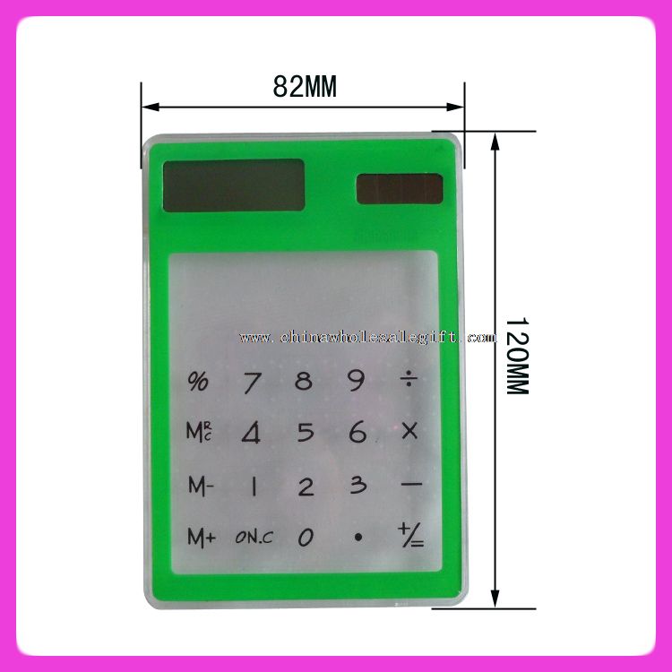 8 digit big display touch solar calculator