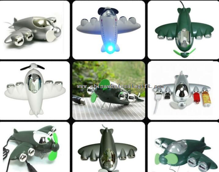 Airplane High Speed 2.0 USB Hub With 4 Ports