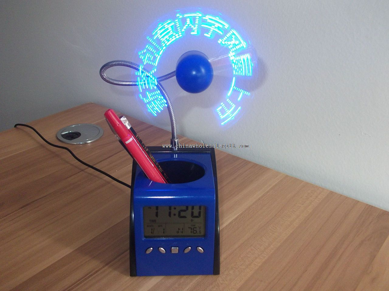 Analog and digital clock