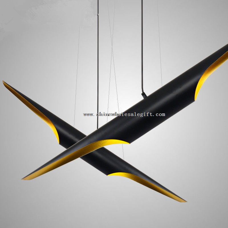 Black aluminum pendant lamp