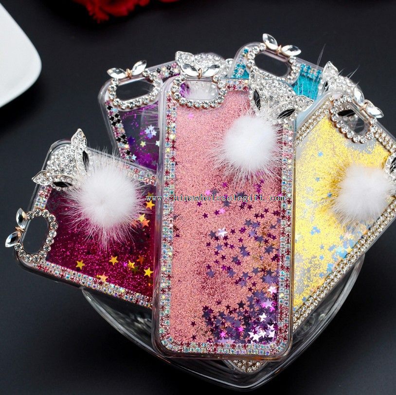 Bling Stars Liquid Novelty Colourful Moving Glitter Case
