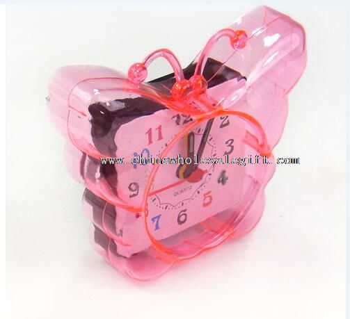Butterfly quartz alarm clock